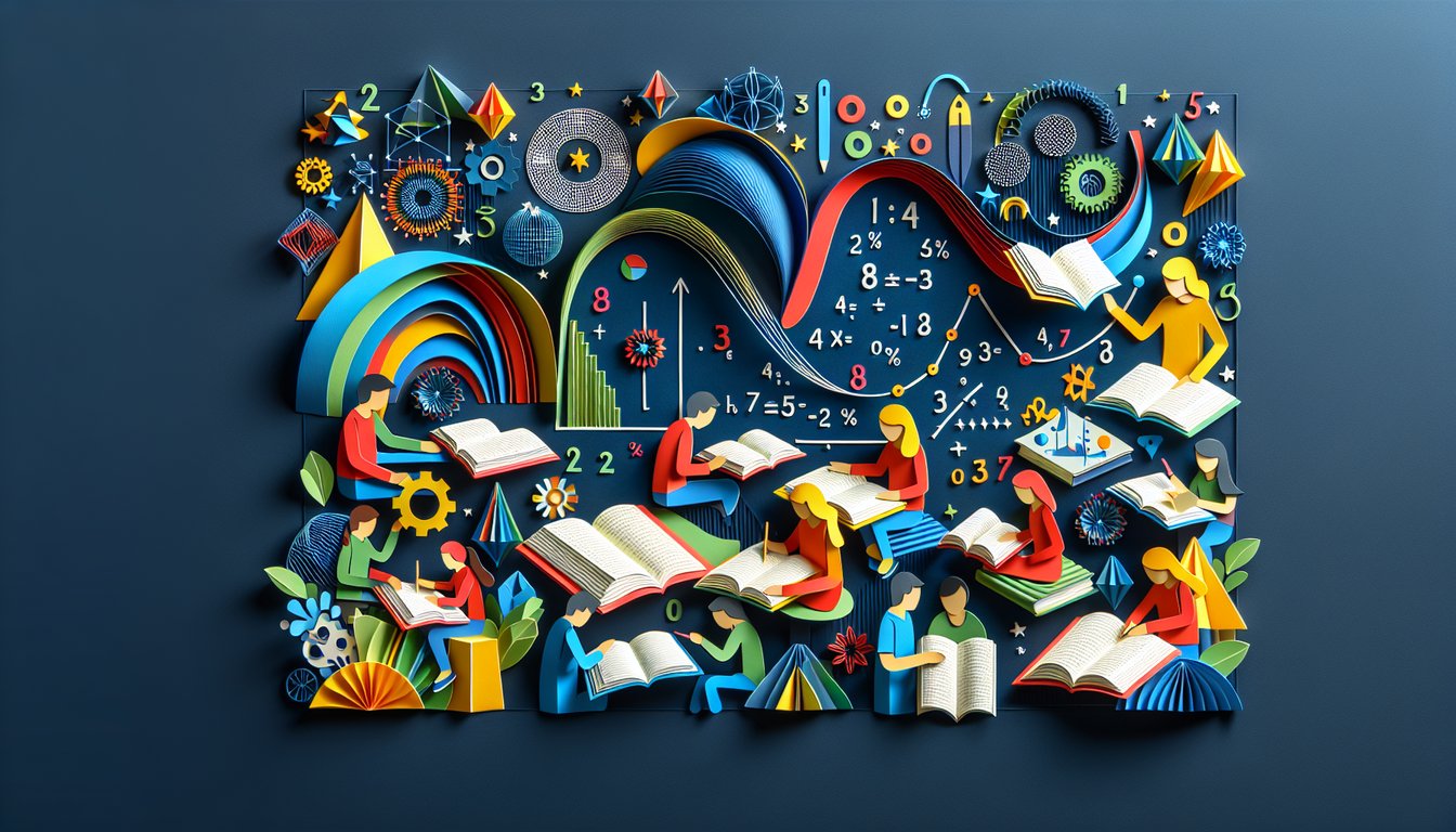 Colorful paper art promoting a Percent Error Mastery trivia quiz for high school students.