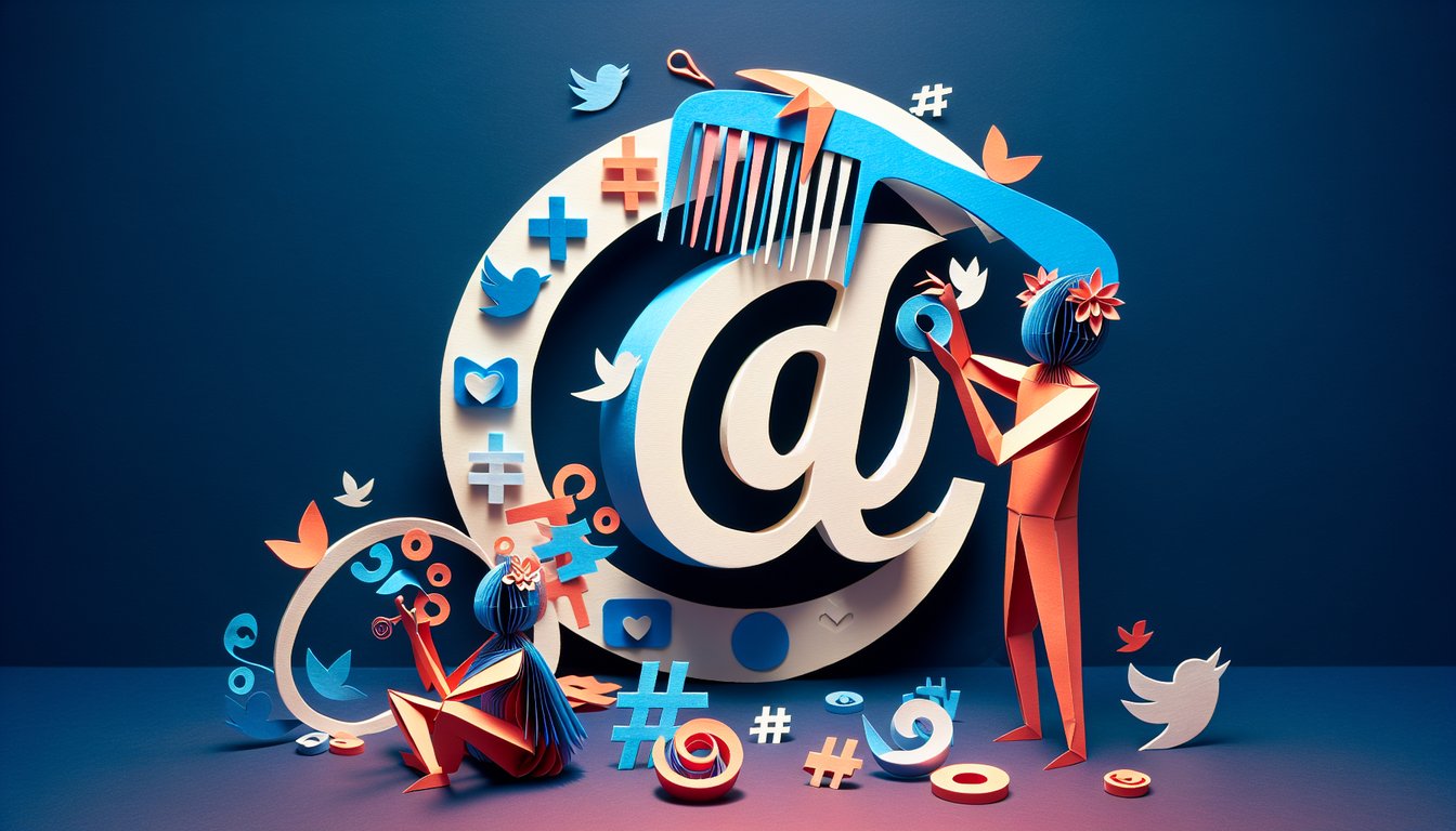 3D voxel art showcasing Social Media and Personal Branding course concept