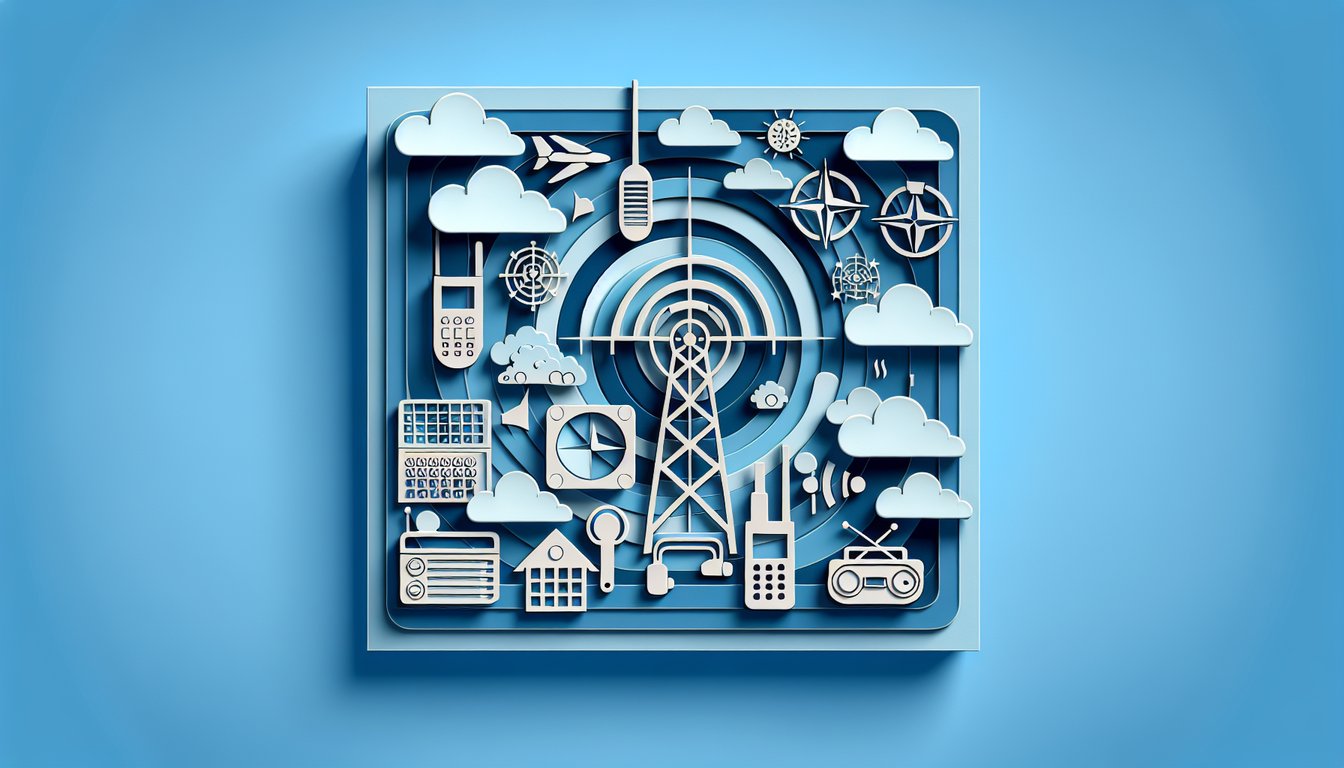 paper art quiz scene with code word cards and alphabet letters on sky blue background