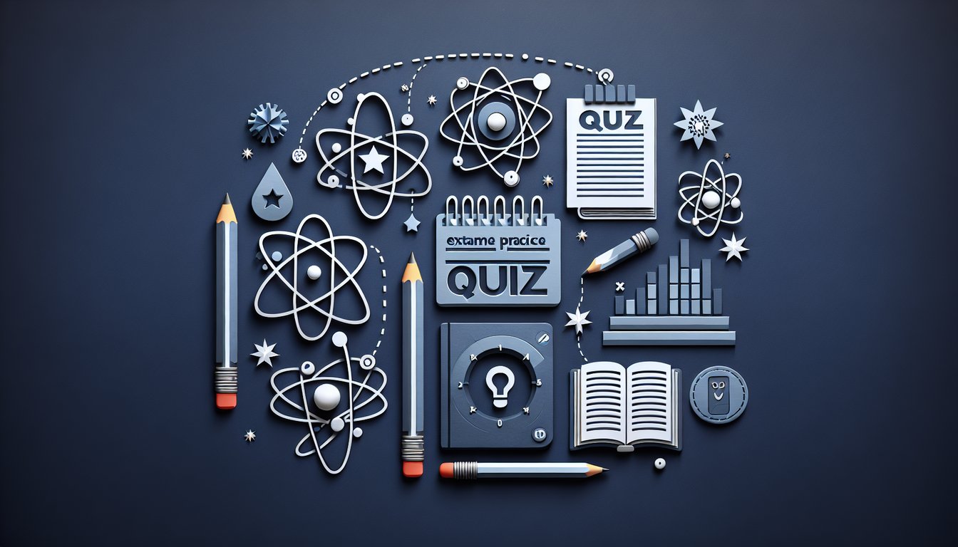 Colorful paper art inviting to participate in IMAT Entrance Exam Practice Quiz.