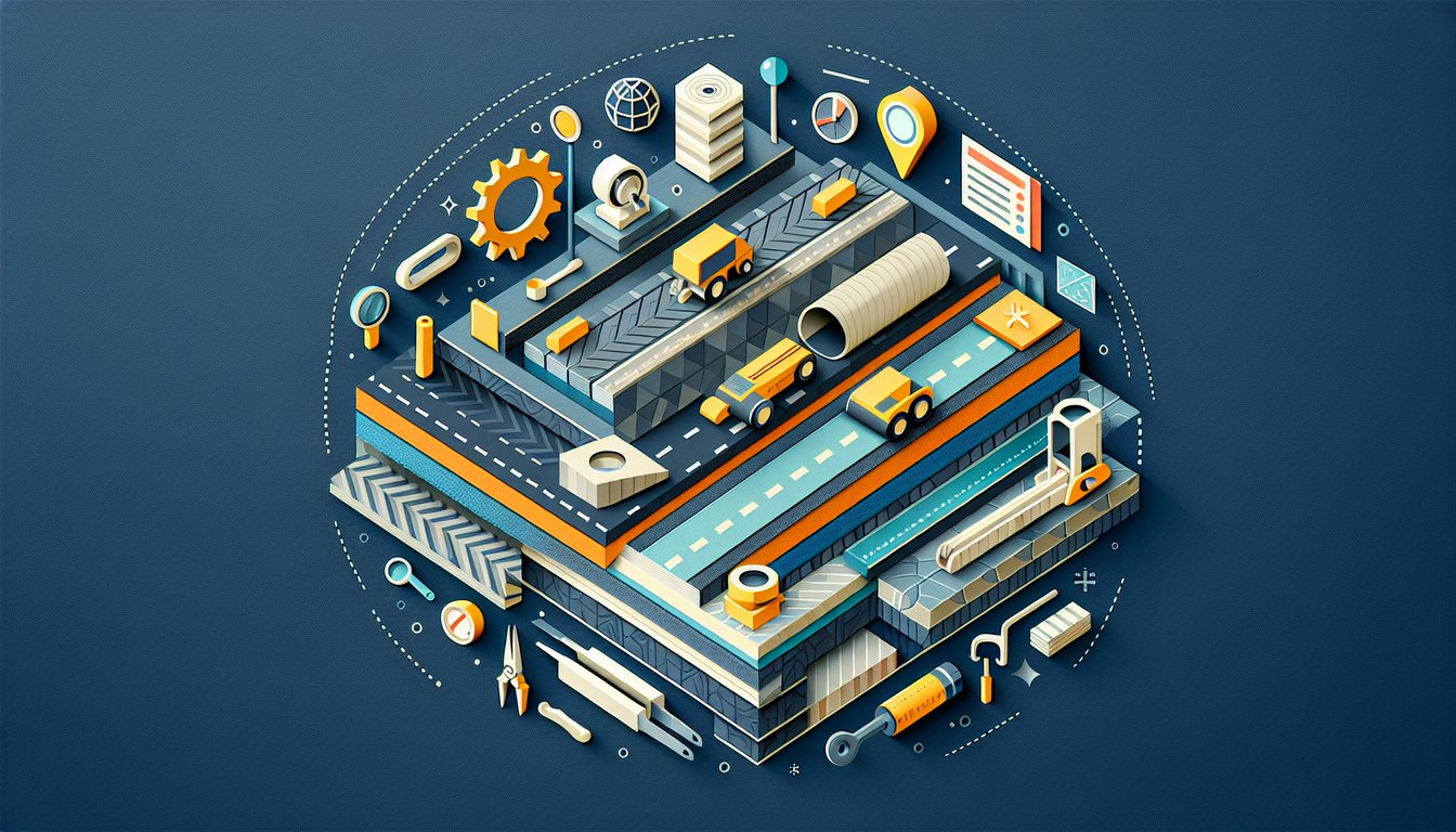 3D voxel art illustrating concepts from Pavement Design II course