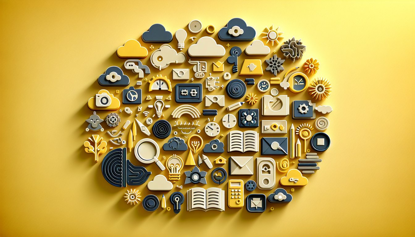 Paper cutout letters forming puzzle style word analogies over golden yellow backdrop for a vocabulary quiz