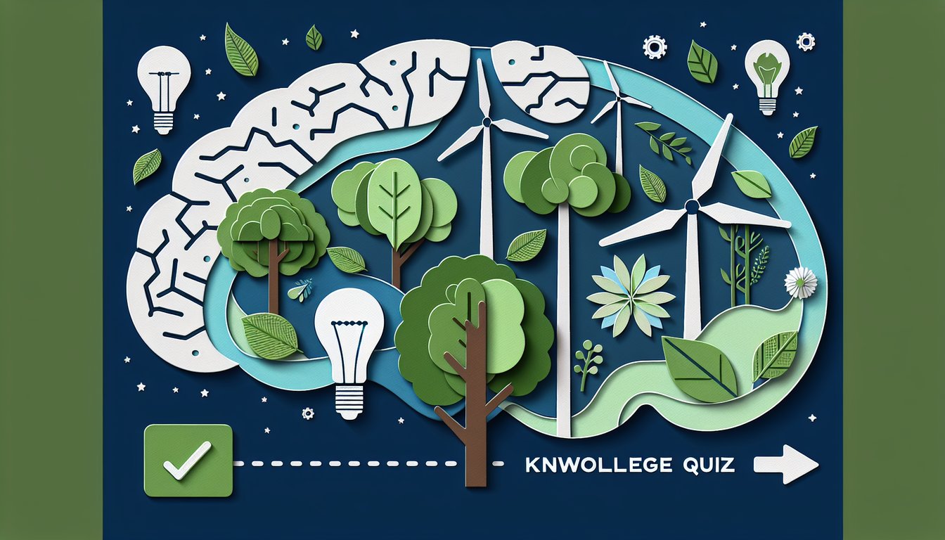 Colorful paper art promoting Environmental Psychology Knowledge Quiz