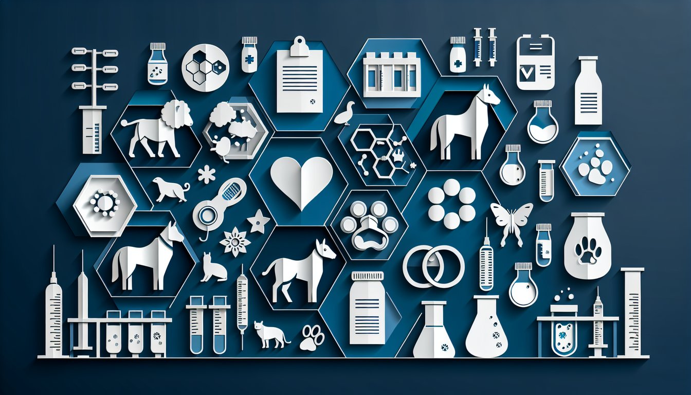 3D voxel art illustrating the Vet Diagnostic Path 1 course content