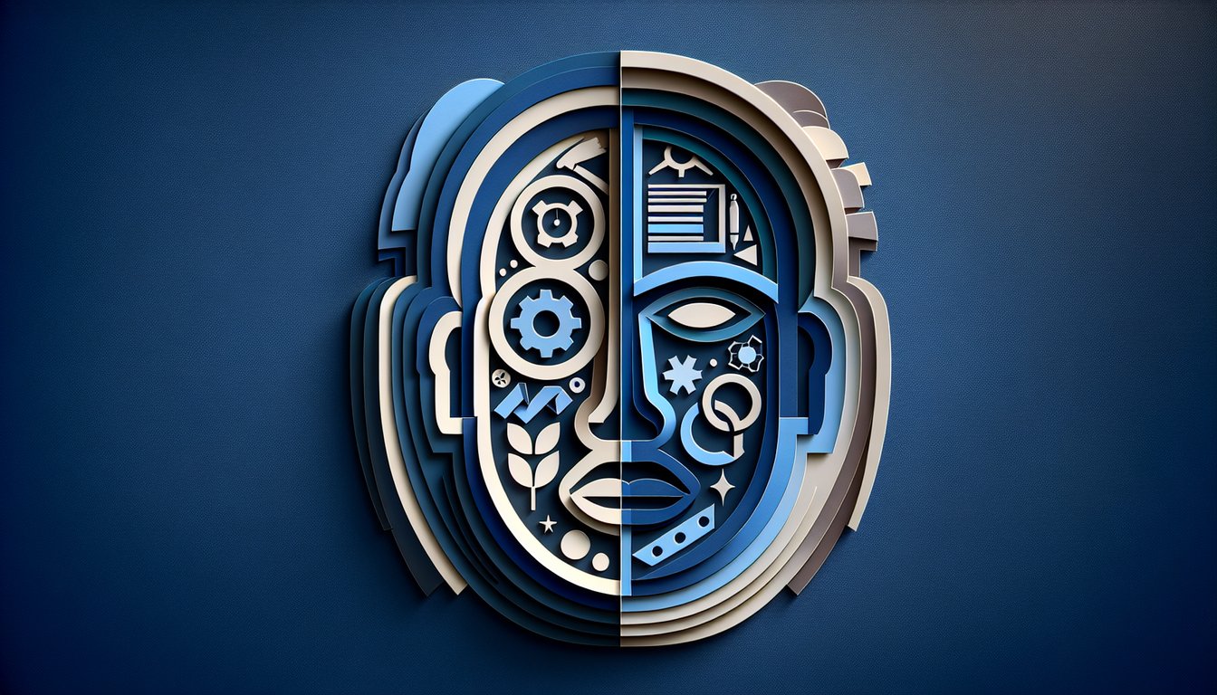 Paper art illustration for 21 Jump Street personality quiz on dark blue background
