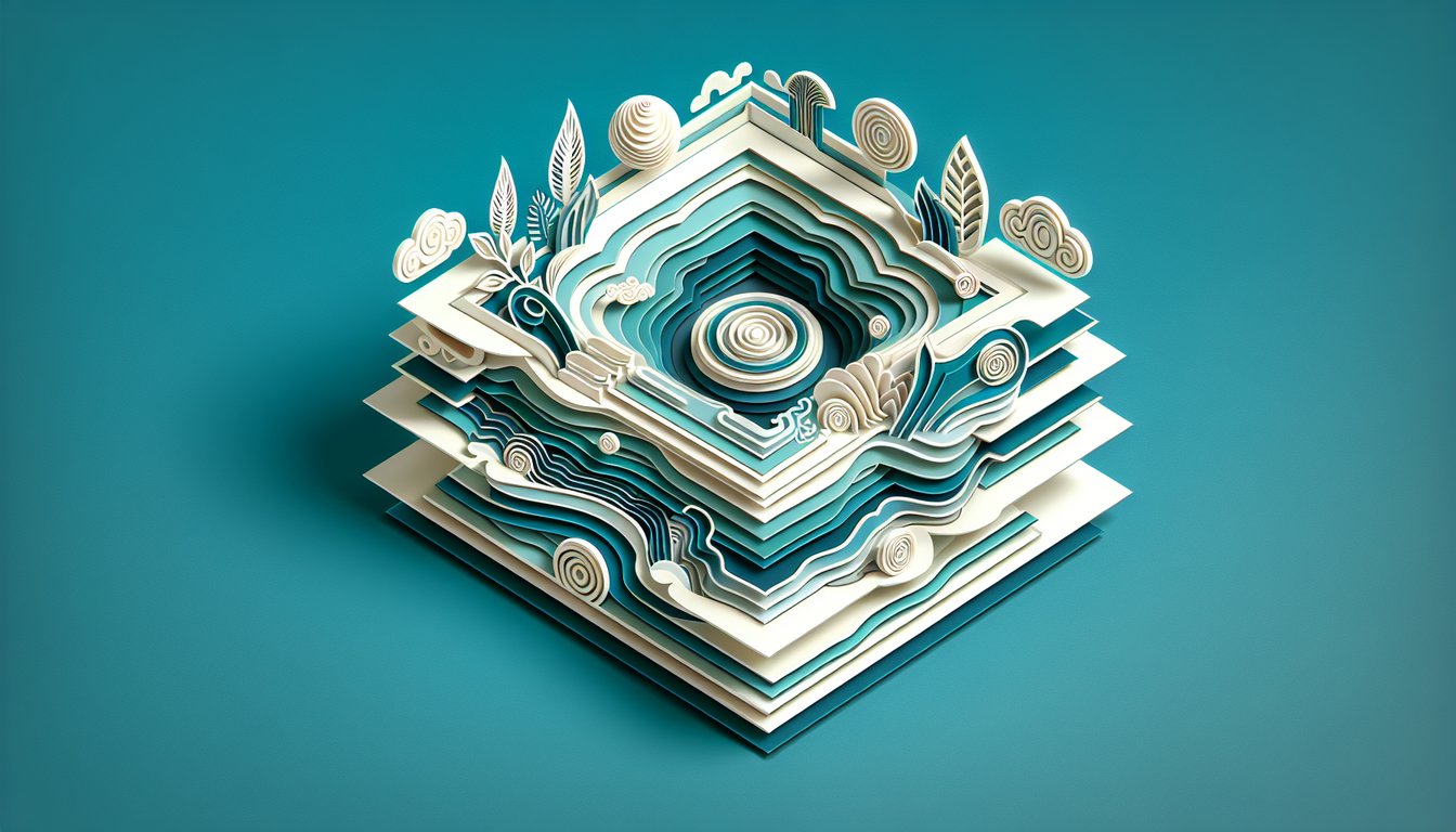 Paper art illustration of open Bible pages seven lampstands and letters on teal background for Revelation 1-3 quiz