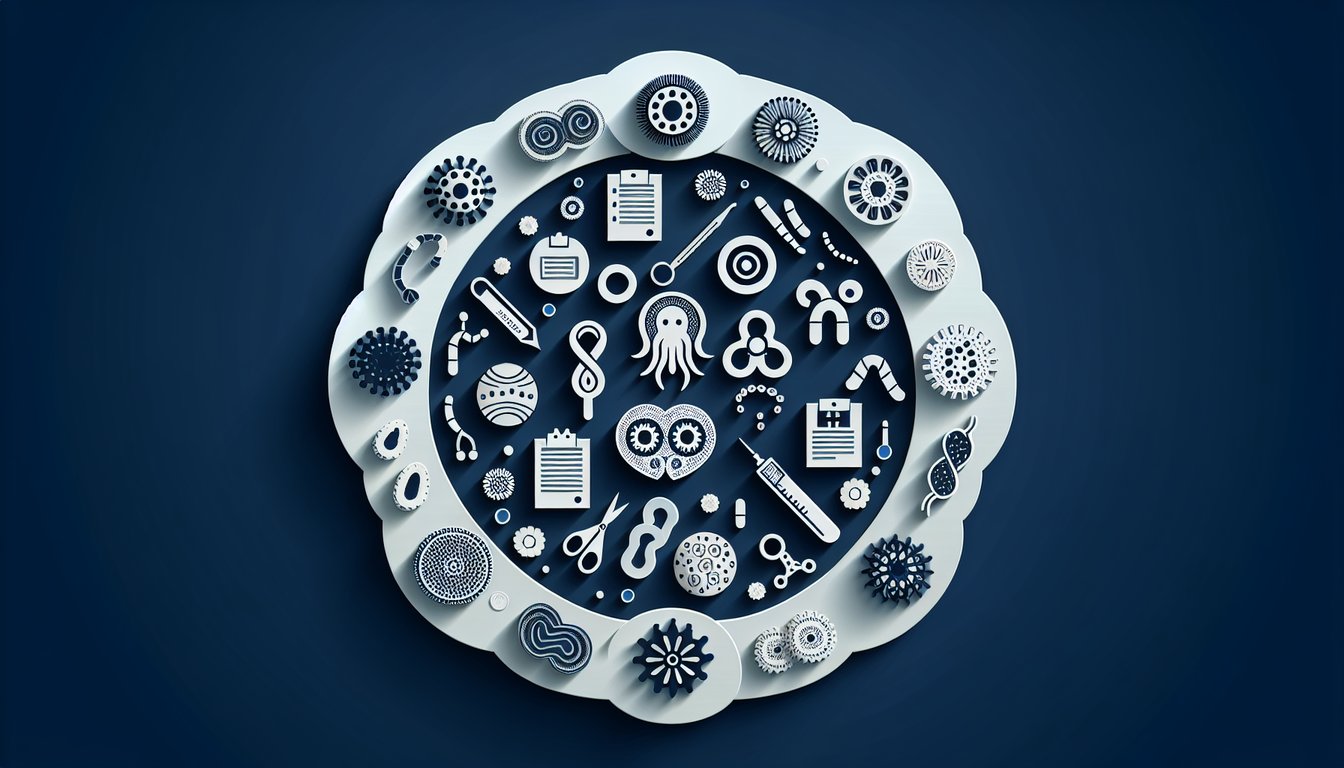 Colorful paper art promoting a Histoplasmosis Knowledge Assessment quiz