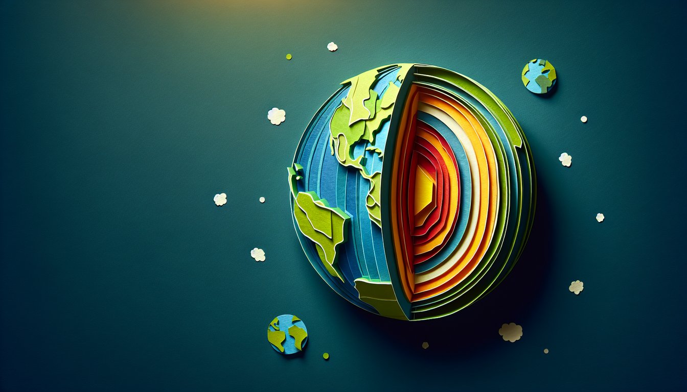 3D voxel art illustrating the study of Earths Interior course