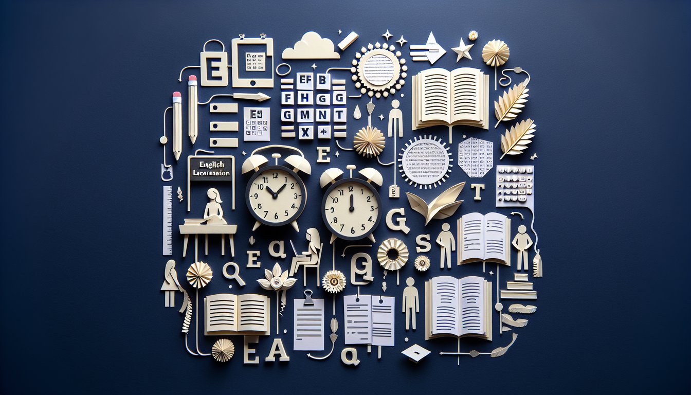 Colorful paper art promoting A2 Unit 4 Challenge English language trivia quiz