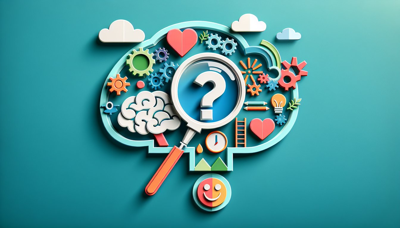 Paper art illustration promoting a free PCA test to enhance assistant skills on a teal background