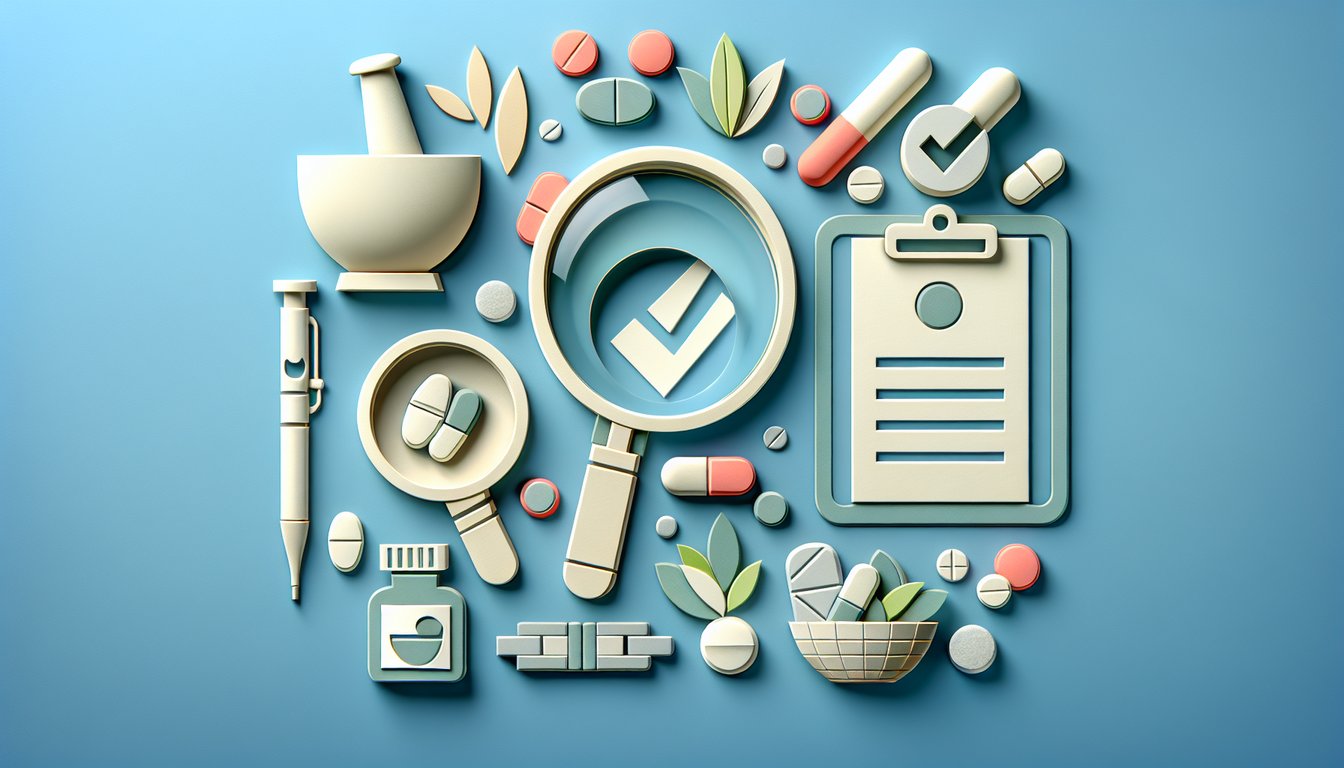 Paper art illustration for drug knowledge quiz on sky blue background