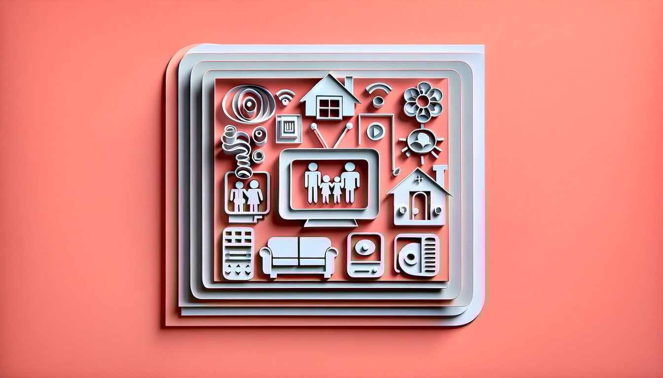 Paper art style coral background with quiz title Ready to prove you re a true Full House fan and Tanner family silhouettes