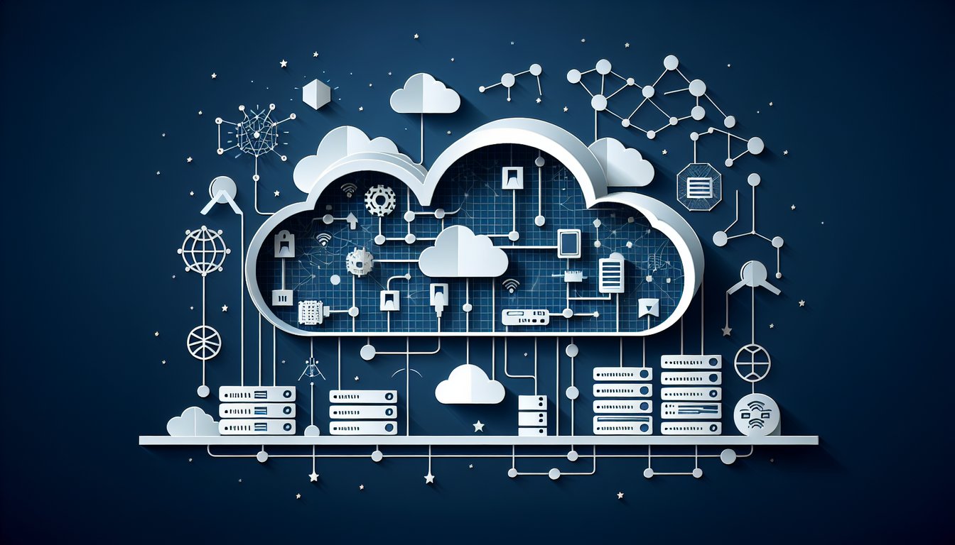 Colorful paper art representing a quiz on Cloud Architecture Practice Exam