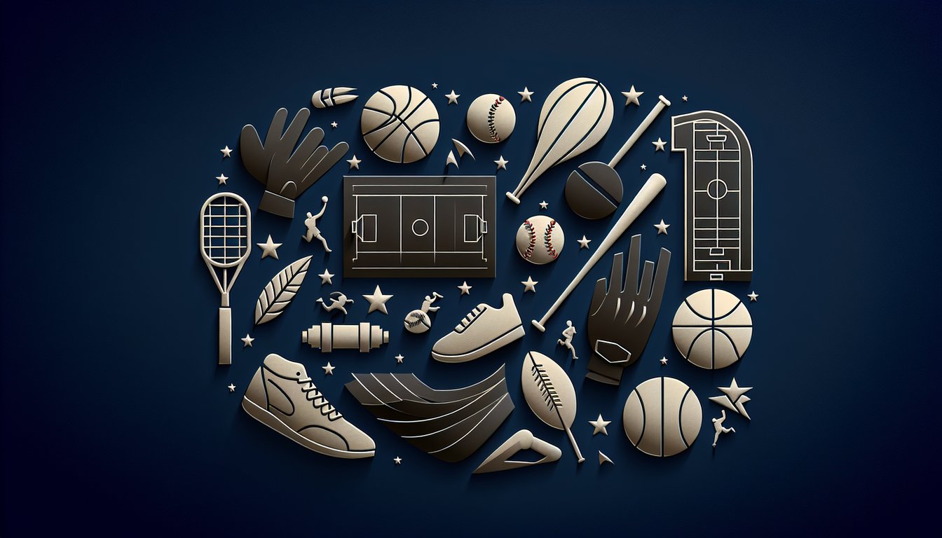 Colorful paper art depicting elements related to Black History Sports Trivia Quiz