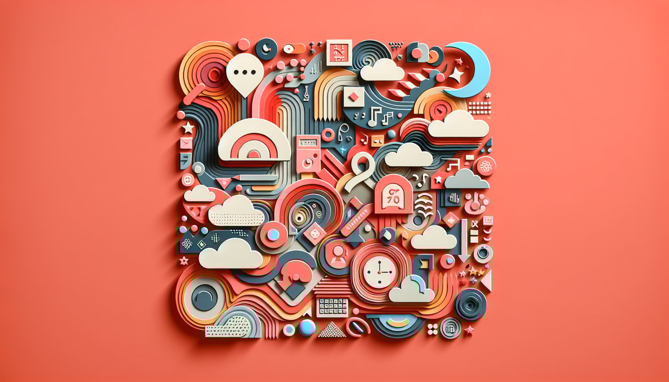 Paper art style quiz header showcasing frequency adverbs practice text on coral background