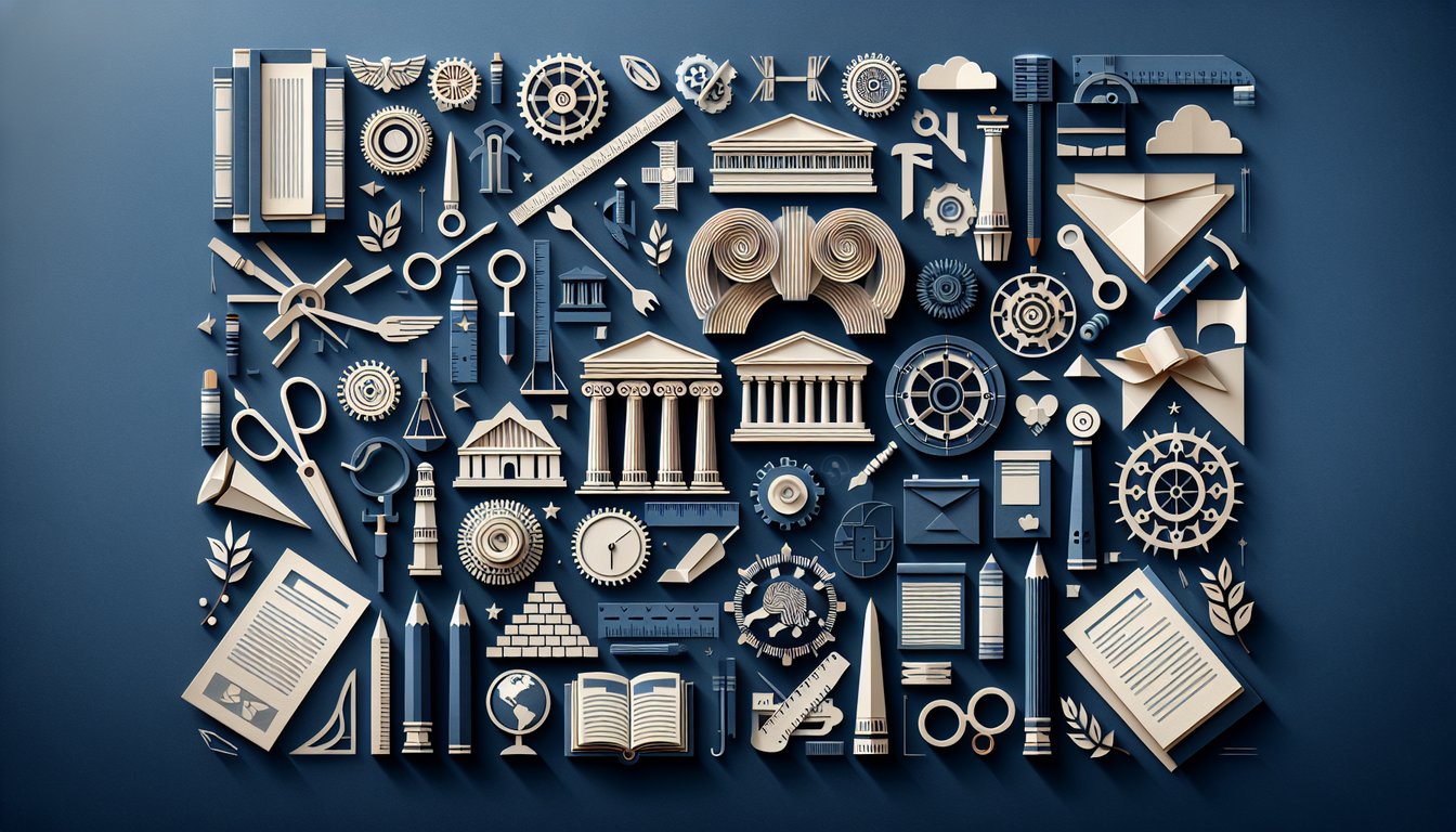 Colorful paper art promoting a Regional History Knowledge Quiz.