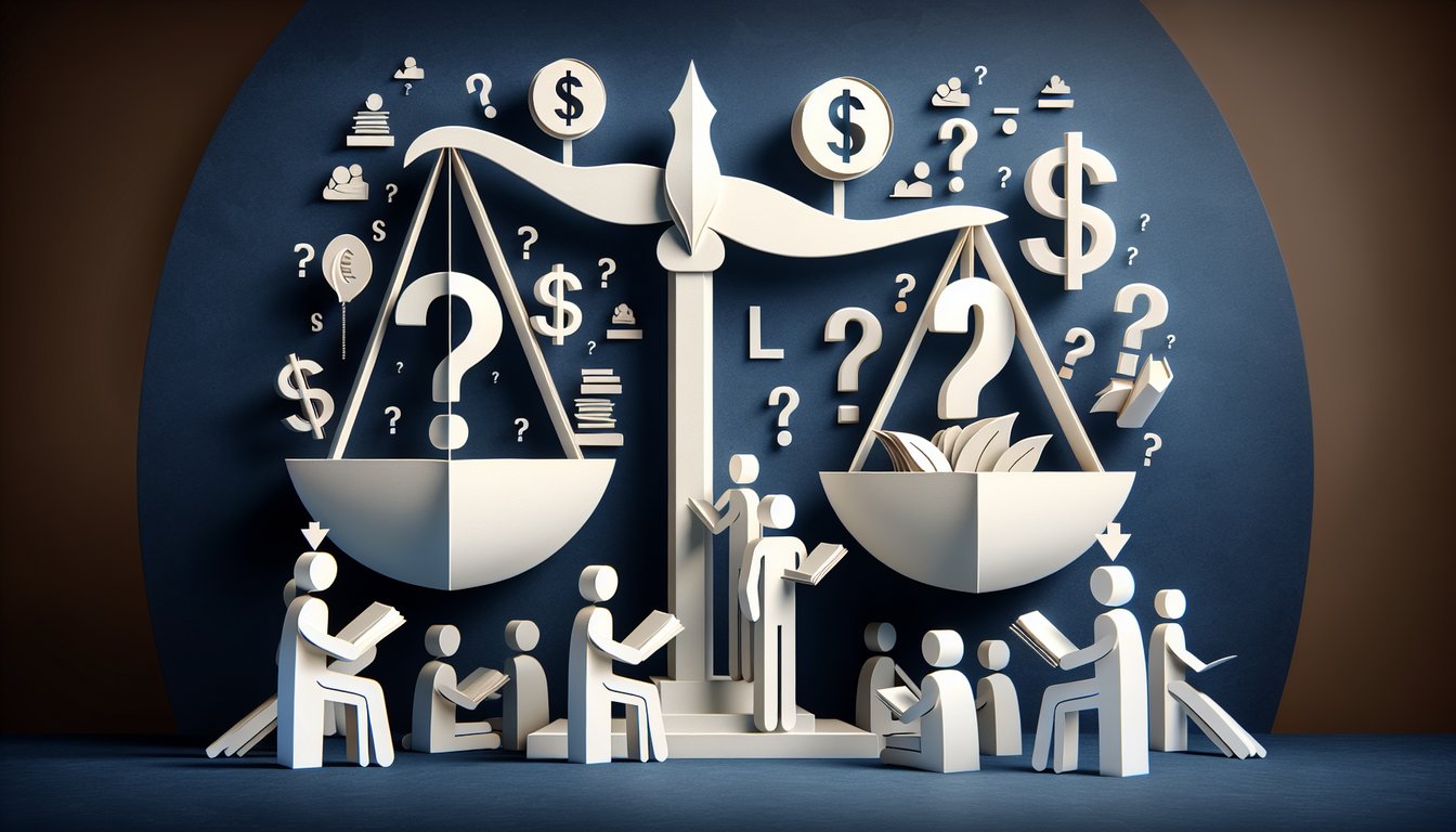 Paper art representing a trivia quiz on investment fundamentals for finance students.