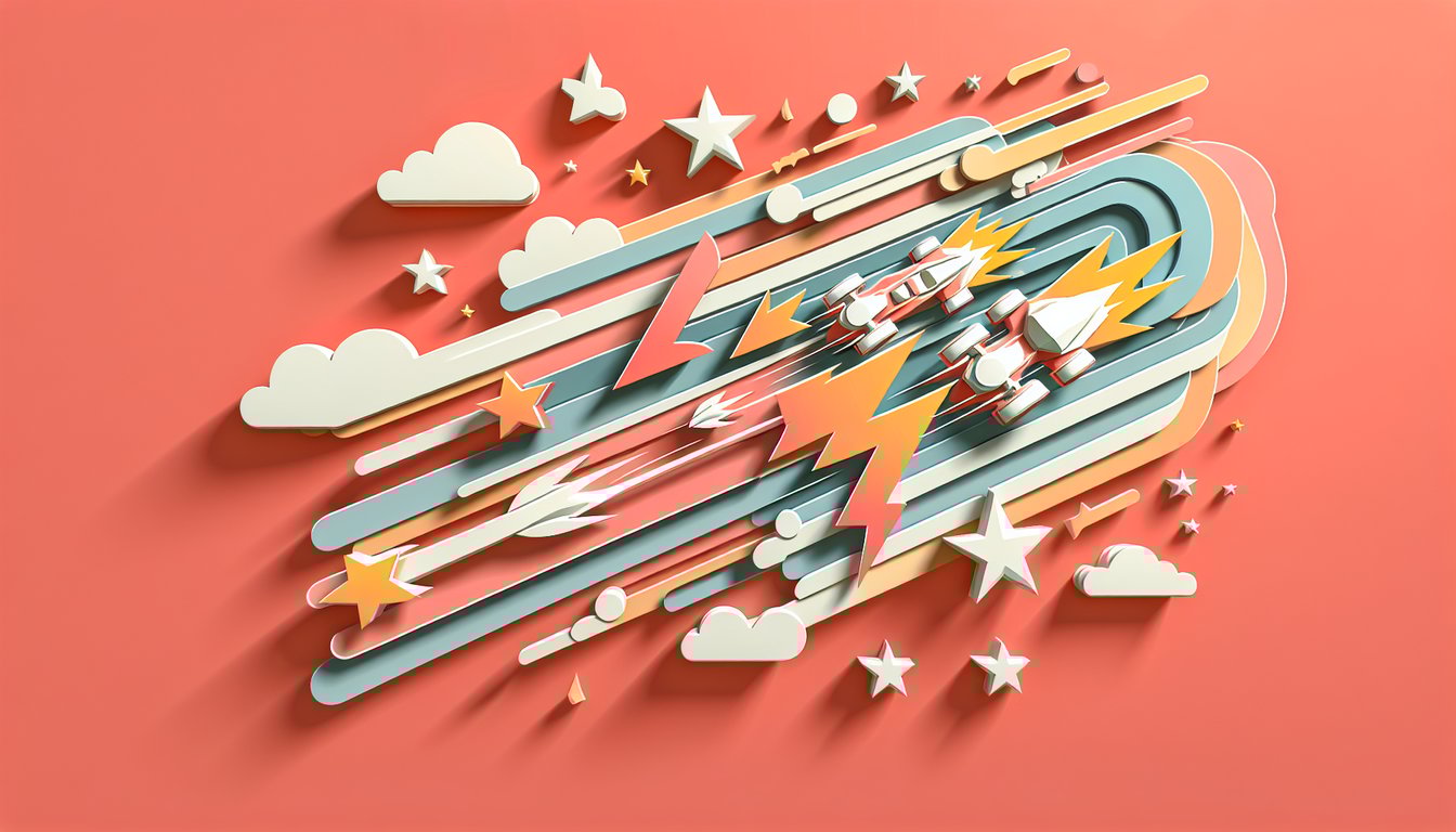 paper art Sonic the Hedgehog quiz illustration featuring Sonic Tails rings and emeralds on coral background