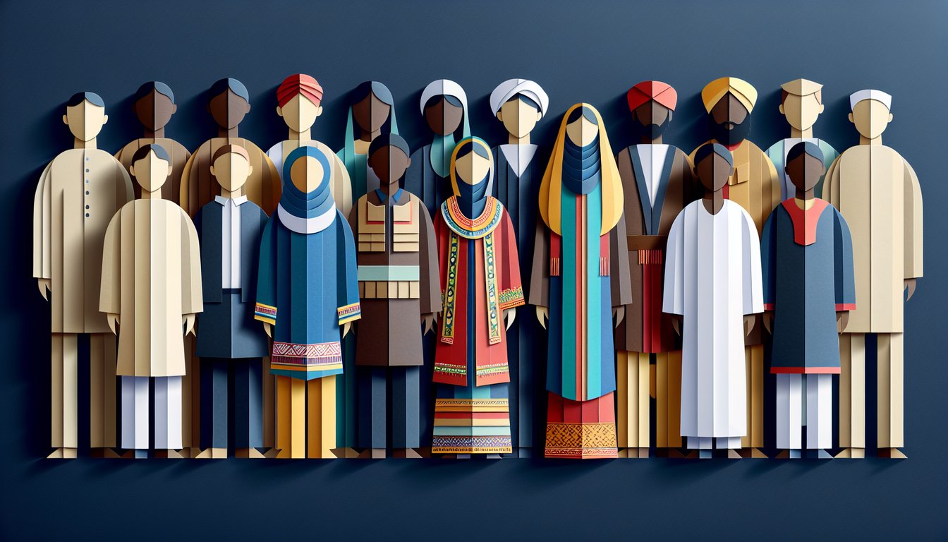 3D voxel art symbolising Race and Cultural Diversity course content