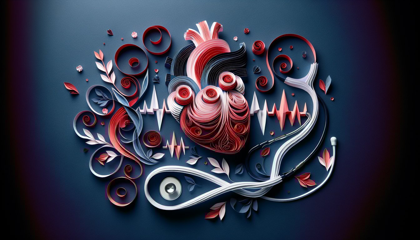 3D voxel art illustrating the study and practice of Ambulatory Cardiology