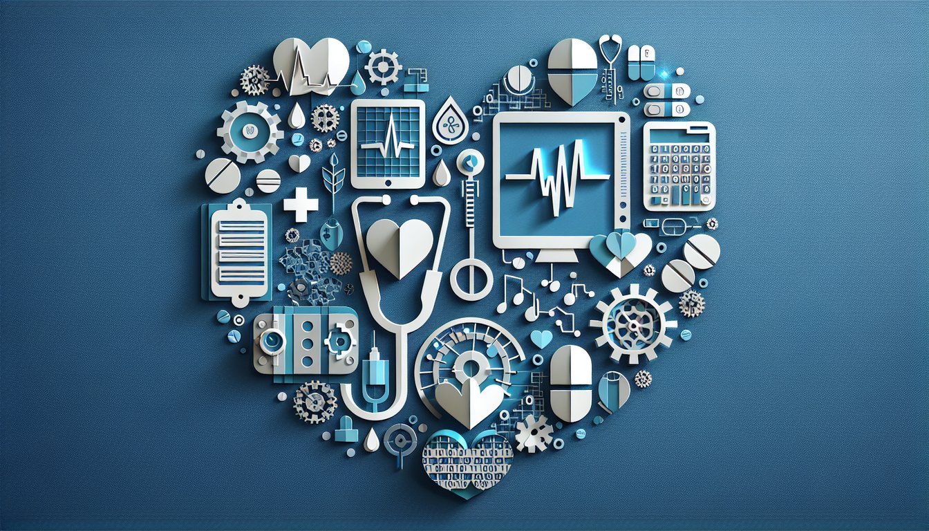 3D voxel art representing Introduction to Health Technology course material