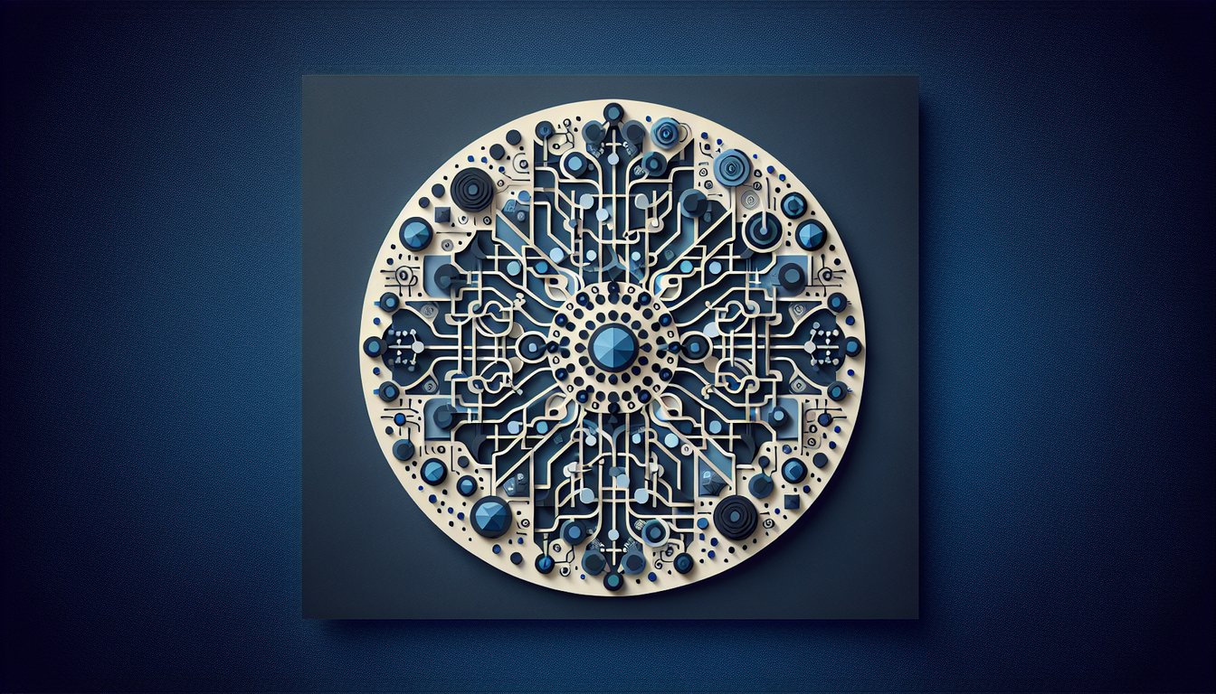 Paper art representing a trivia quiz on convolutional neural networks for computer science students.