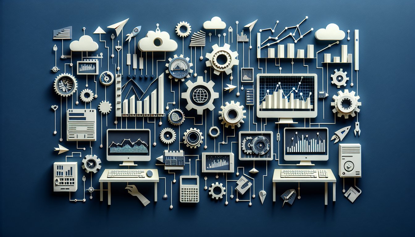3D voxel art illustrating High Frequency Trading Technology course