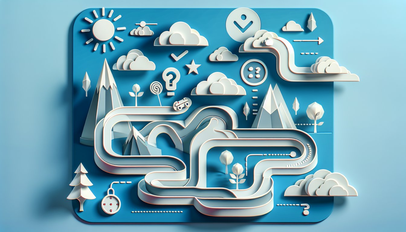 Paper art illustration for SuperMarioLogan quiz on a sky blue background.