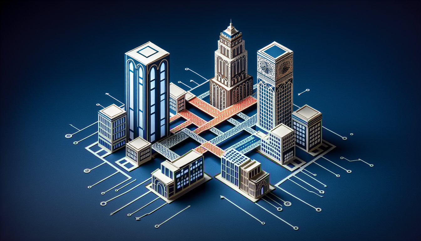 3D voxel art symbolizing the Mergers and Acquisition course