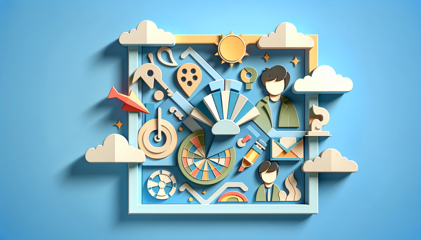 paper art quiz illustration free Guess Who I Am game identify famous pop culture characters on sky blue background