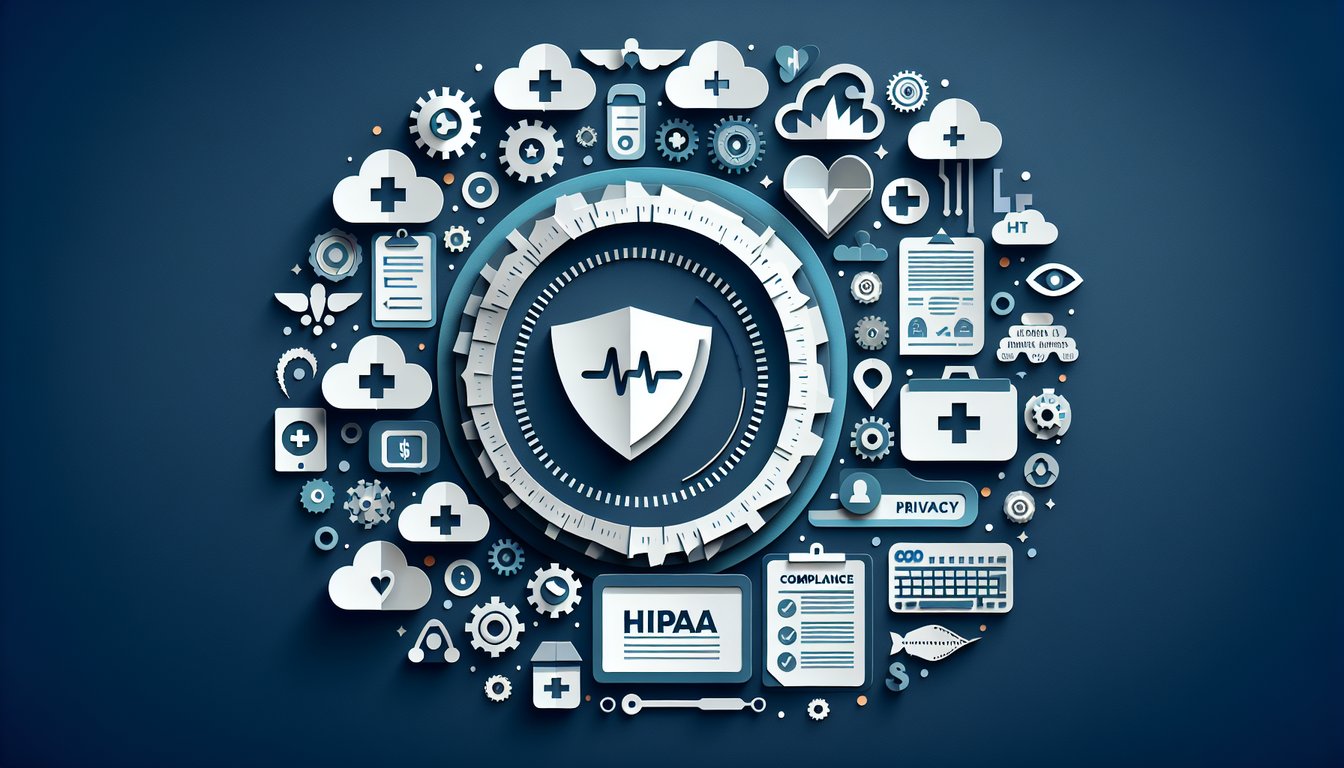 Colorful paper art illustrating a fun HIPAA Compliance Quiz
