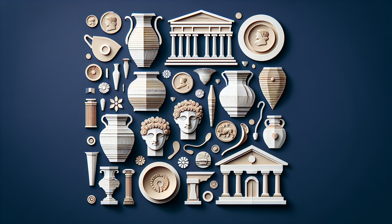3D voxel art depicting Class Archaeology course in Rome-Italy