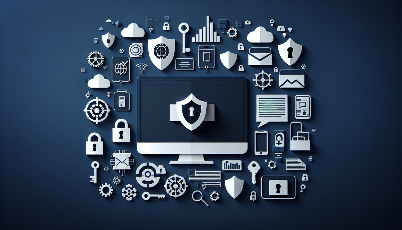 Colorful paper art illustrating a quiz on Endpoint Security Product Knowledge.