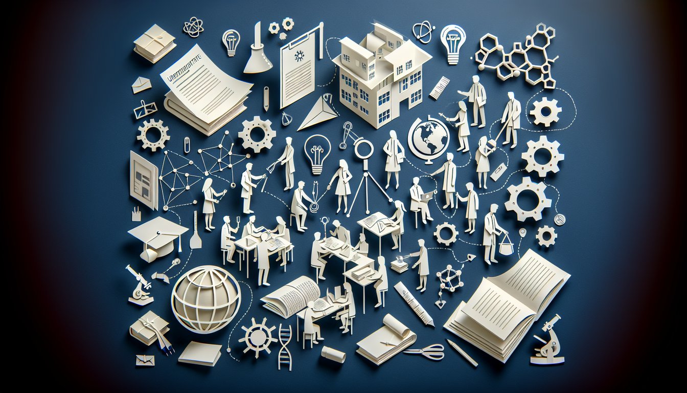 3D voxel art illustrating the concept of Undergraduate Project course