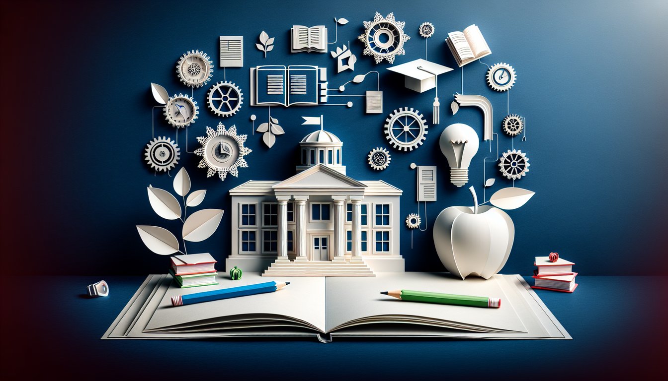 3D voxel art representing the Leading Learning-Centered Schools course