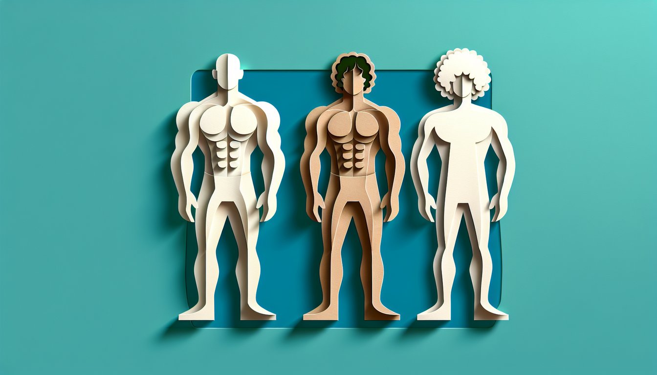 Paper art illustration for a celebrity personality quiz featuring Dwayne Johnson and Kevin Hart on a teal background