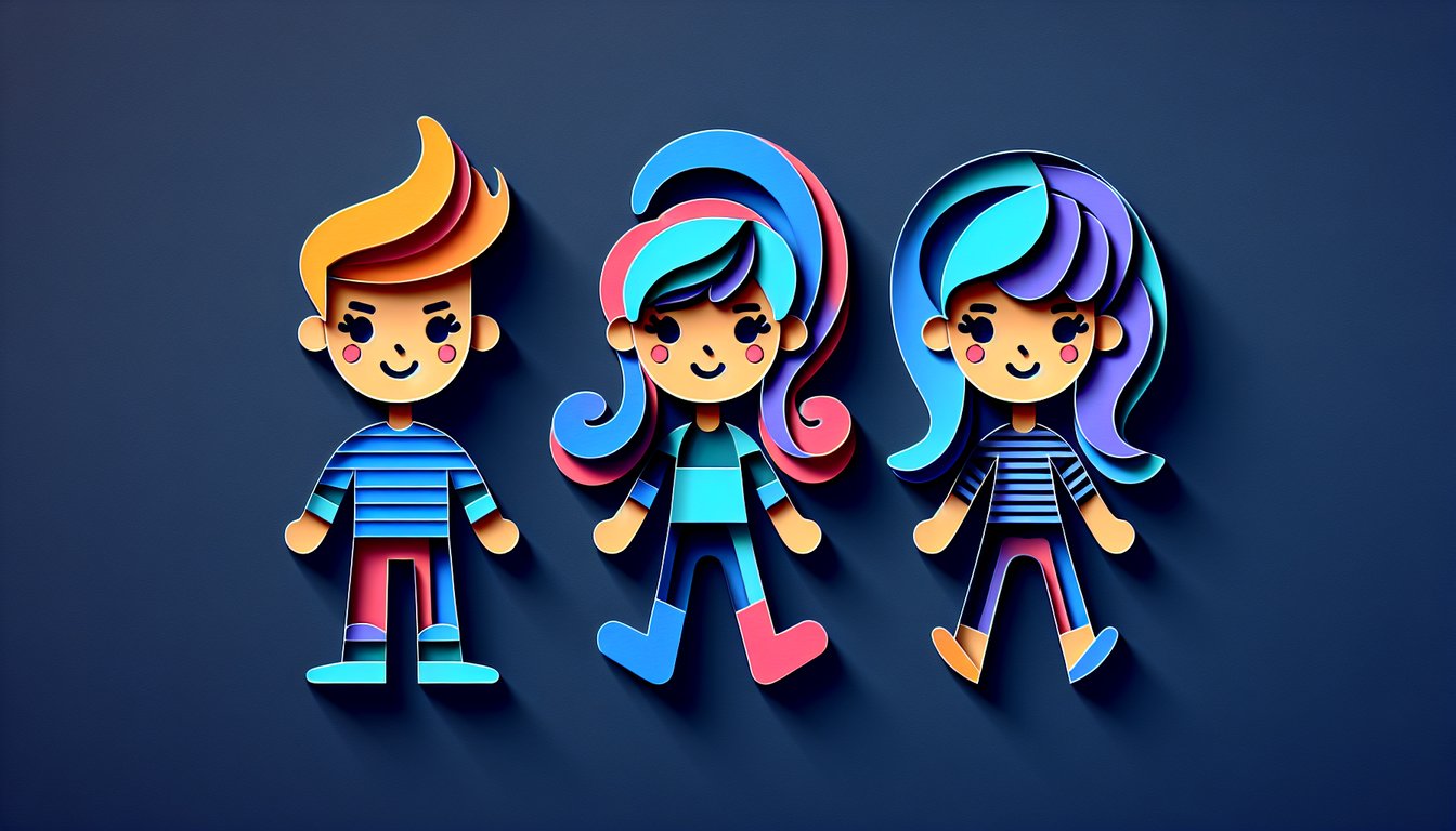Paper art of Phineas Ferb and Agent P promoting free personality quiz on dark blue background.