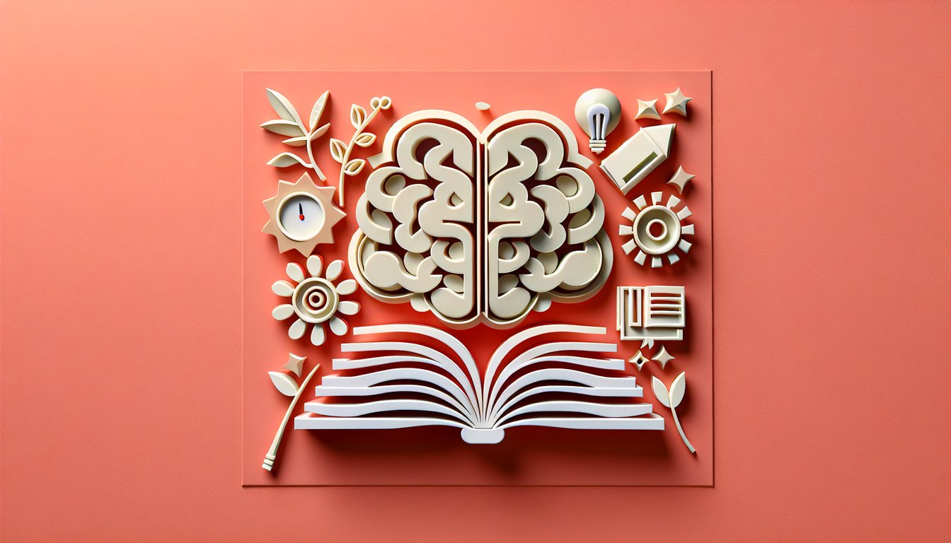 Paper art illustration for free quiz called Should I Take Antidepressants assess if they could help you on coral background