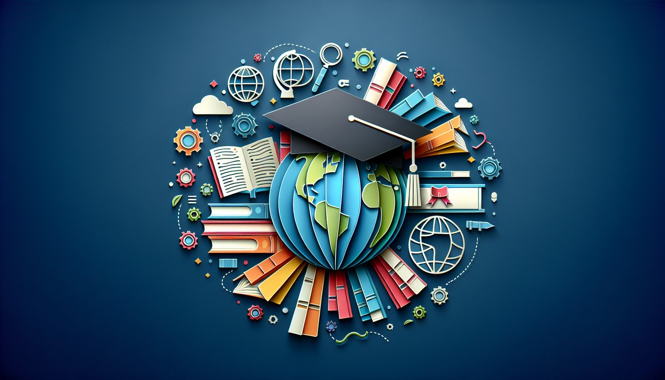 3D voxel art depicting the course Foundation of Higher Education