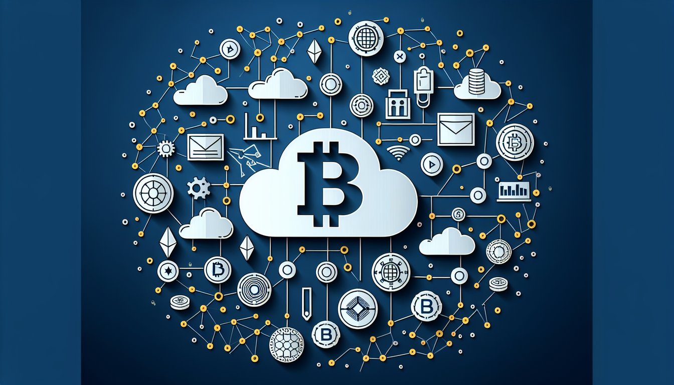 Colorful paper art depicting elements related to Cryptocurrency Trivia Quiz.