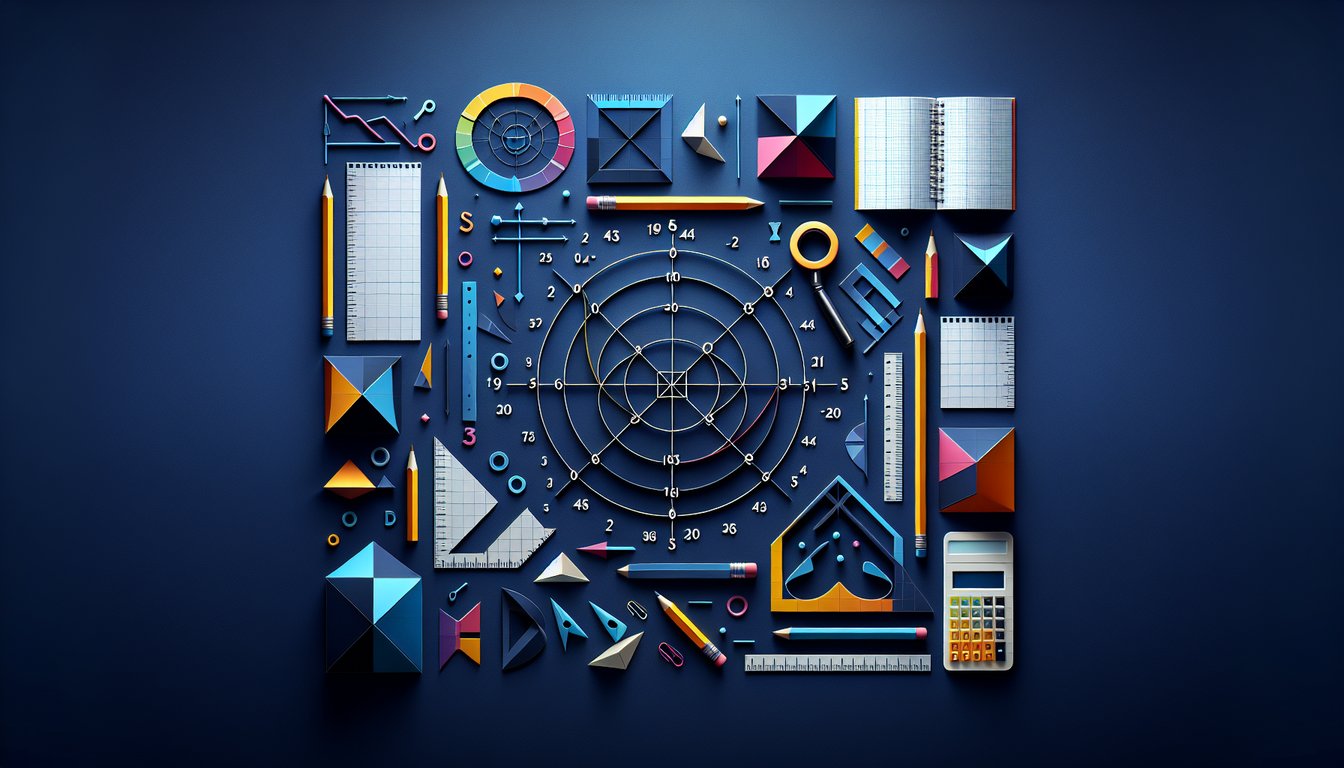 Colorful paper art promoting Line Plot Mastery trivia for middle school math students.