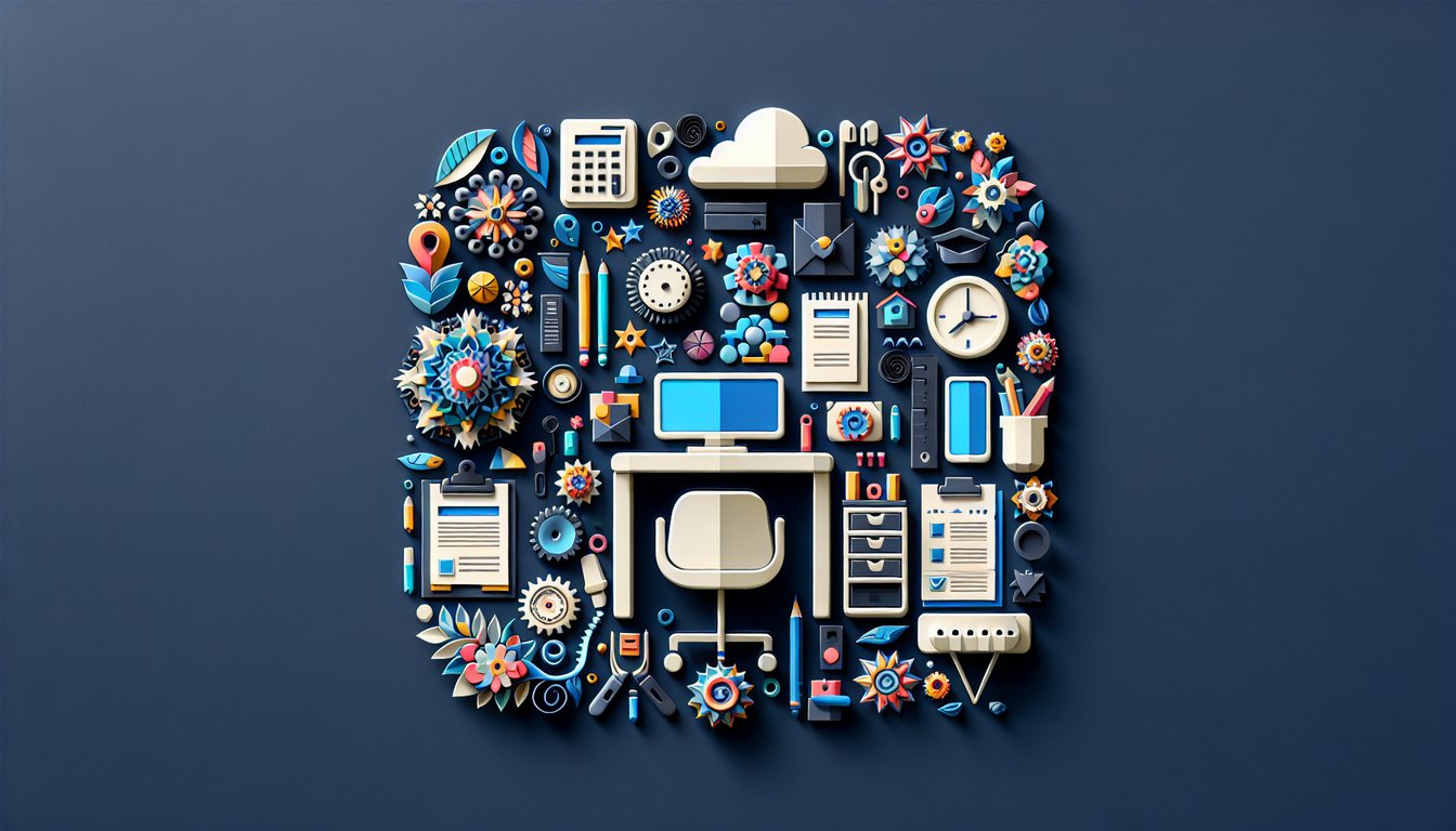 Colorful paper art depicting a trivia quiz on Employee Induction Knowledge Test