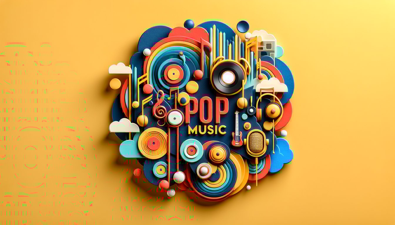 Paper cutout quiz featuring lyric snippets album icons Taylor Swift fan challenge on golden yellow background