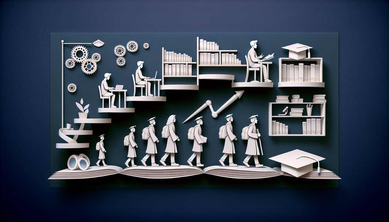3D voxel art representing the College Student Development course