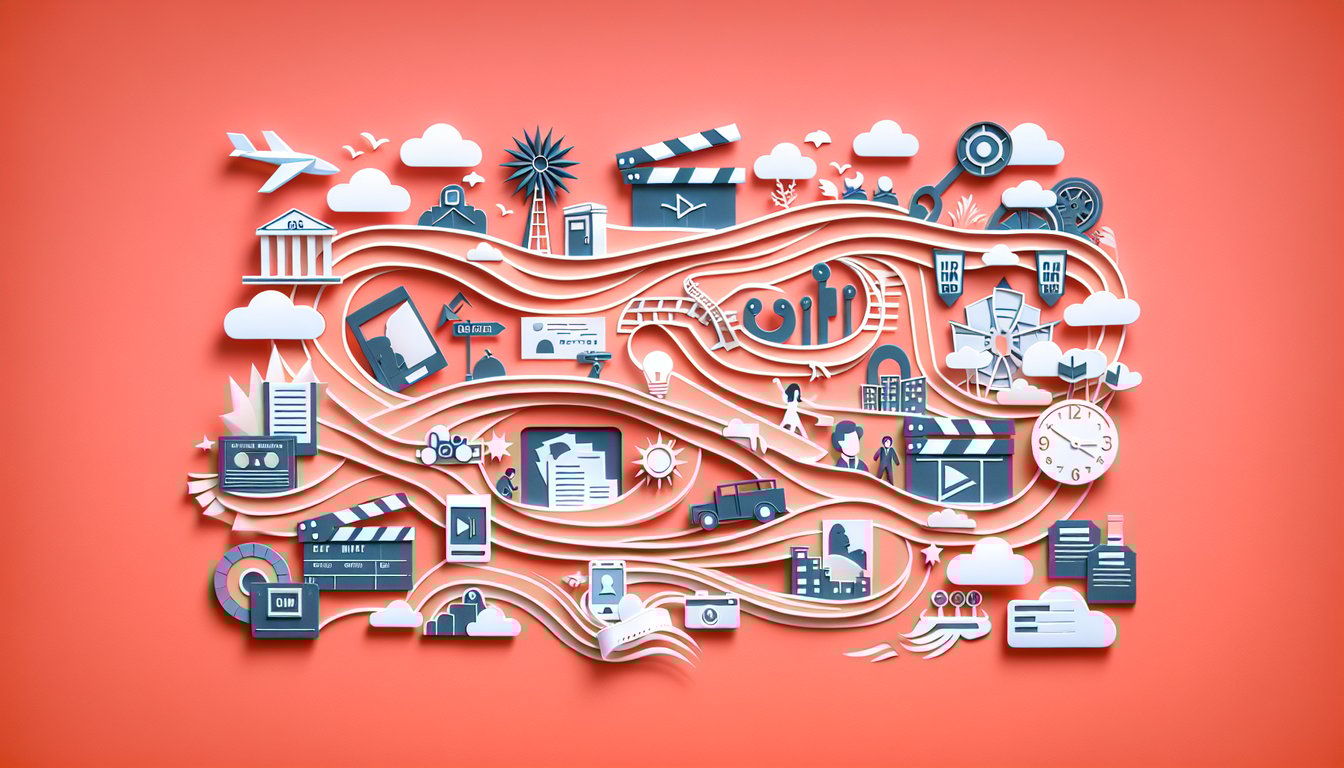 Paper art illustration for Mandela Catalogue Quiz on a coral background, challenging fans to test their knowledge.