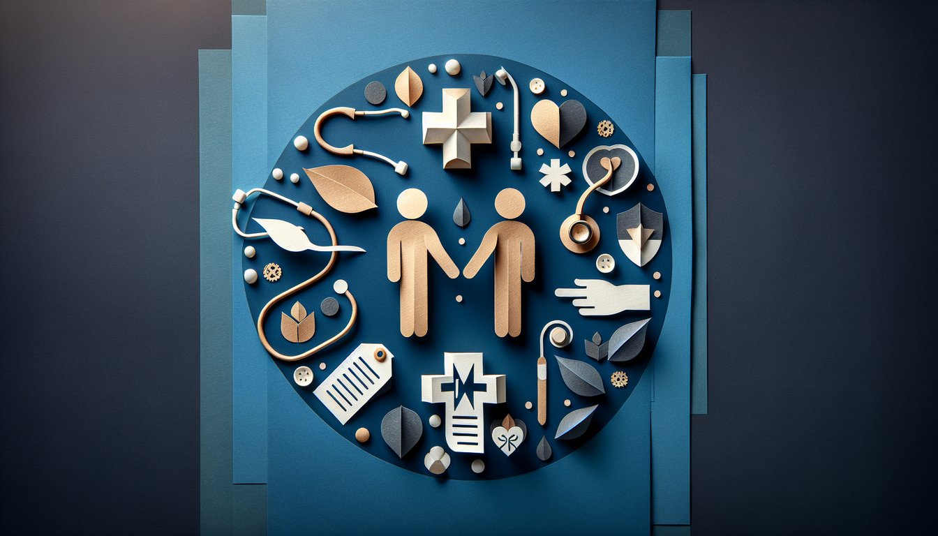 Colorful paper art promoting a quiz on Handoffs and Transitions of Care Knowledge Test