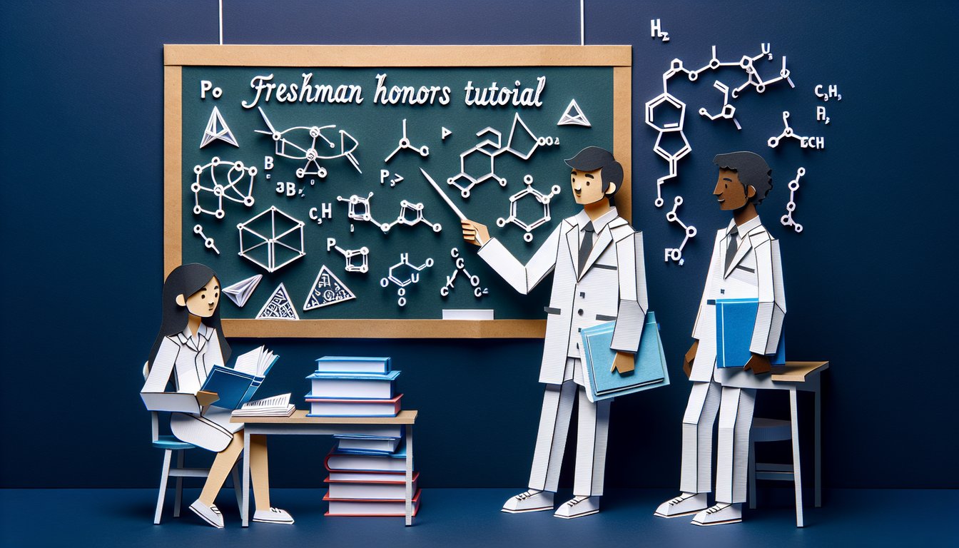 3D voxel art representing Freshman Honors Tutorial course content and materials