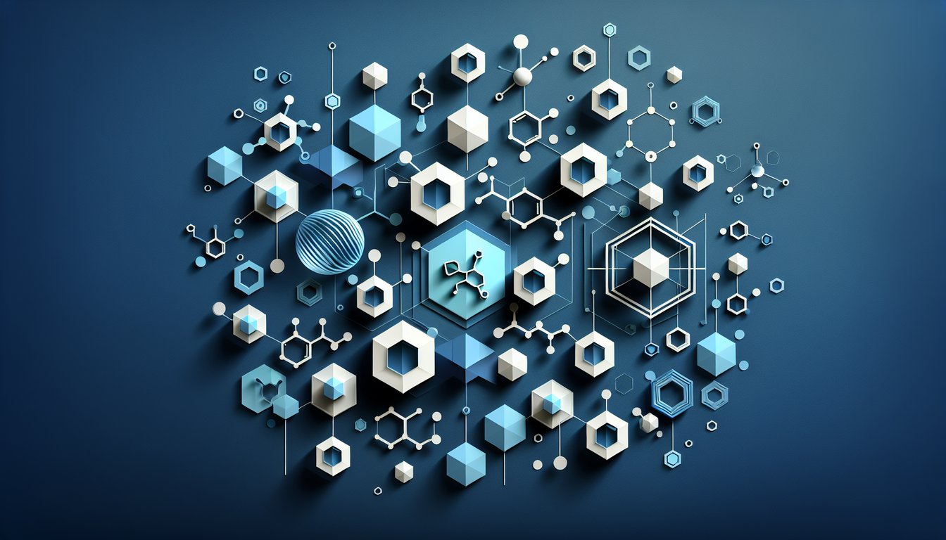 3D voxel art illustrating the complex process of metabolism regulation