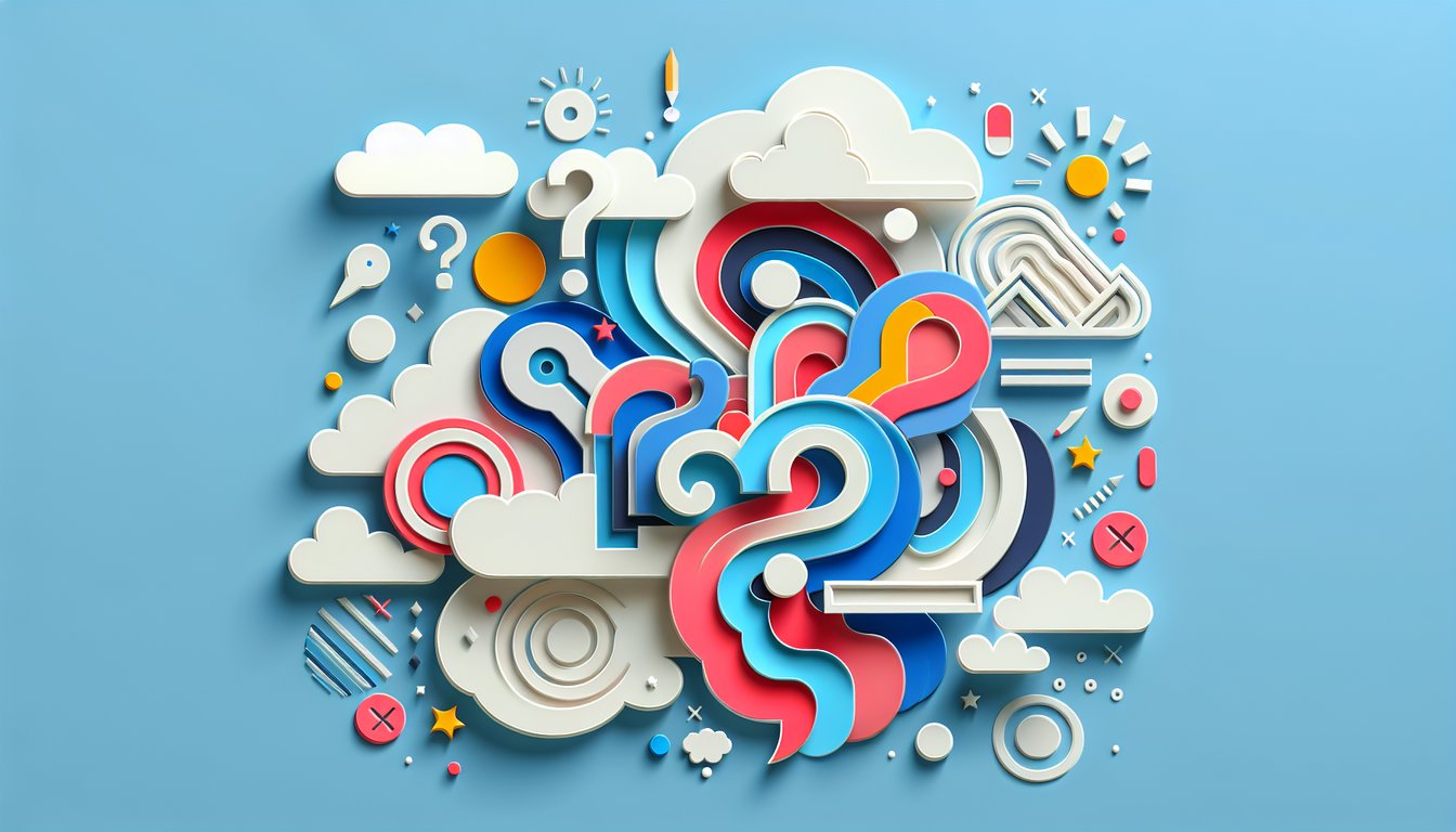 Paper art illustration for Bendy personality quiz on a sky blue background