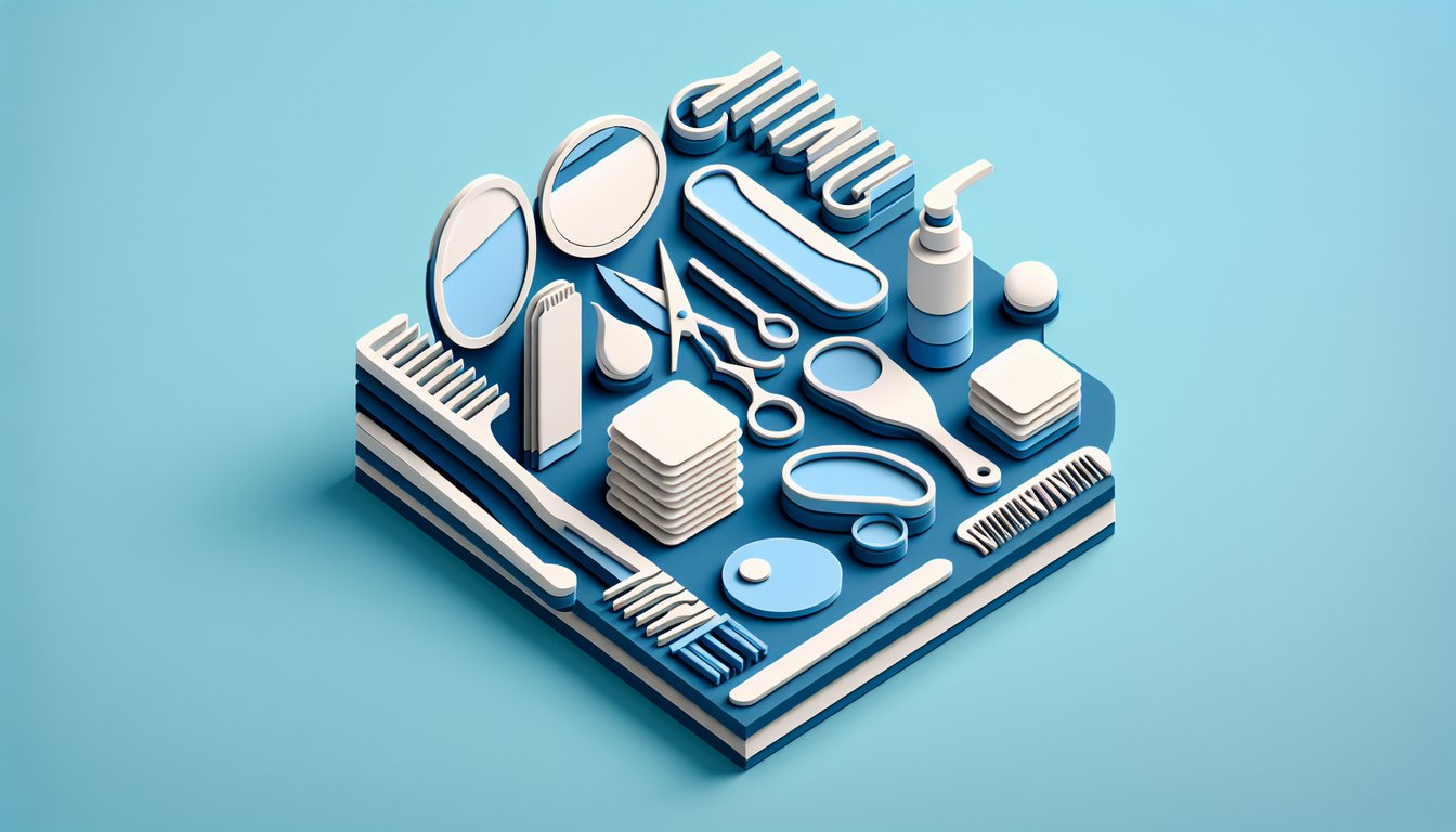 Paper art illustration for Was I Groomed Test quiz on sky blue background